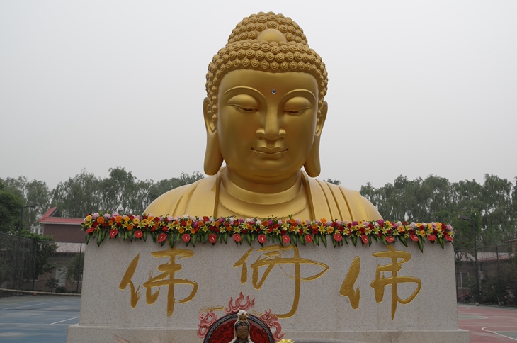 Completed of the Golden Paint Bronze Medicine Buddha Statue