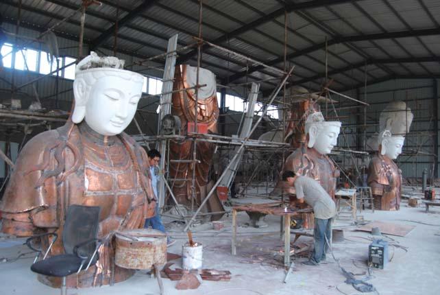 Customizing of the Large Scale Bronze Tibet Buddha Statue at Sino Sculpture Foundry