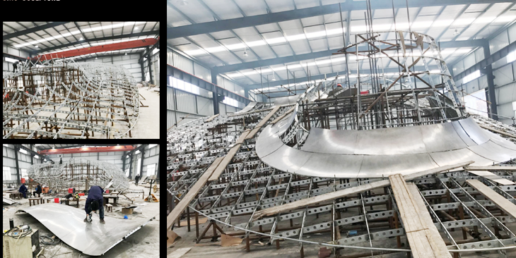 Large Stainless Steel Production in Sino Sculpture Company Factory