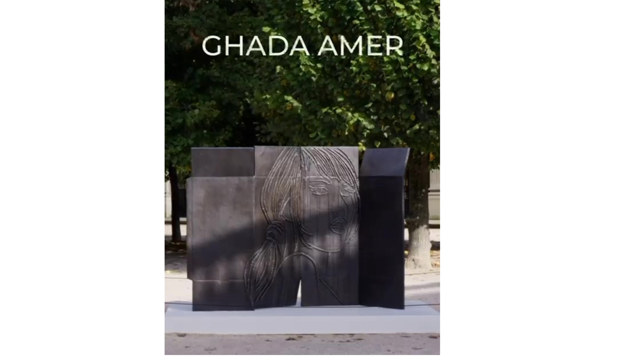 Ghada Amer’s “Paravent girls” 